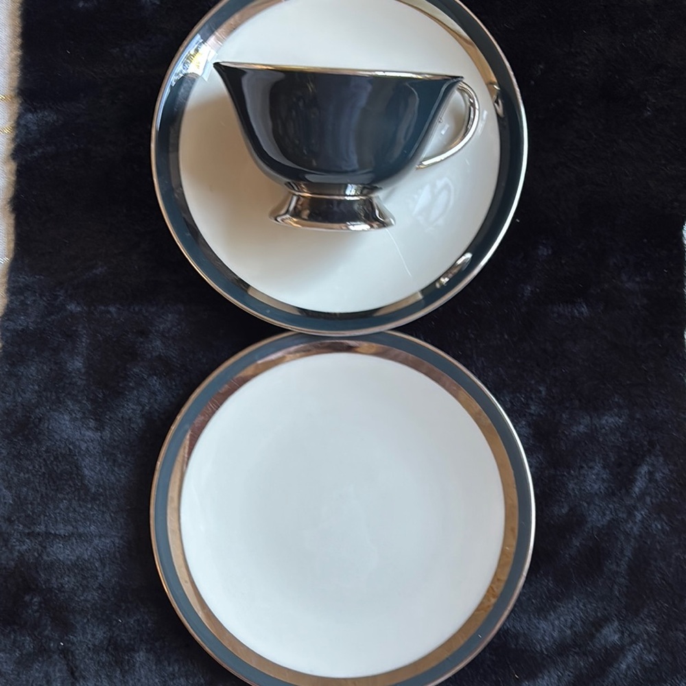 Sophisticated Black and White Dinnerware Set